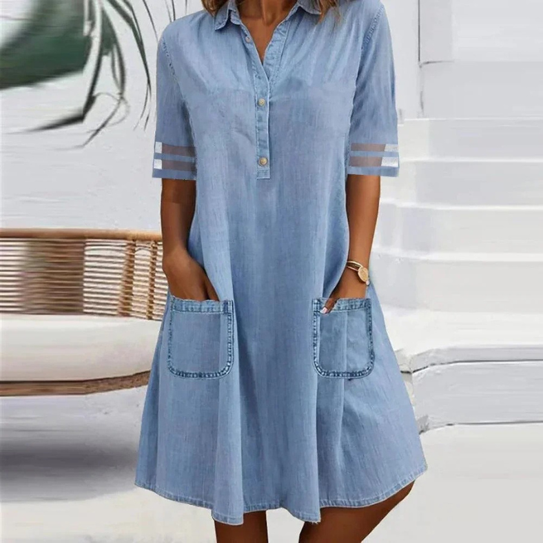 MARIA / DENIM MINI DRESS