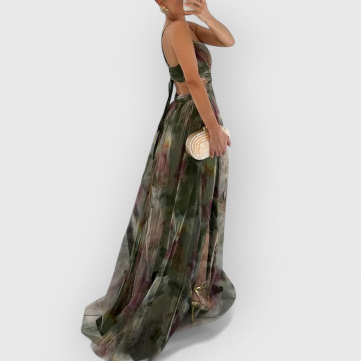 HERMIONE / LONG FLORAL DRESS