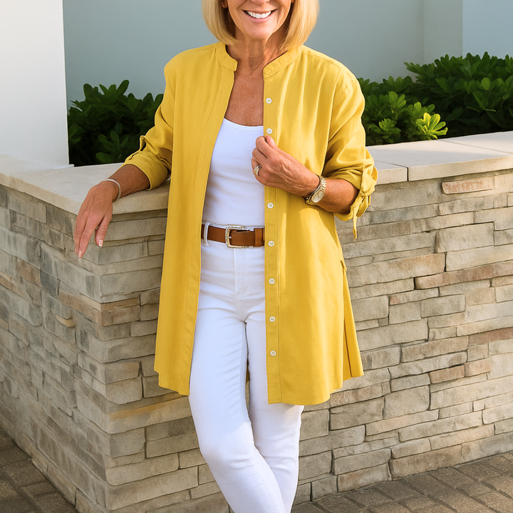 LUCINDA / TIE-SLEEVE BLOUSE