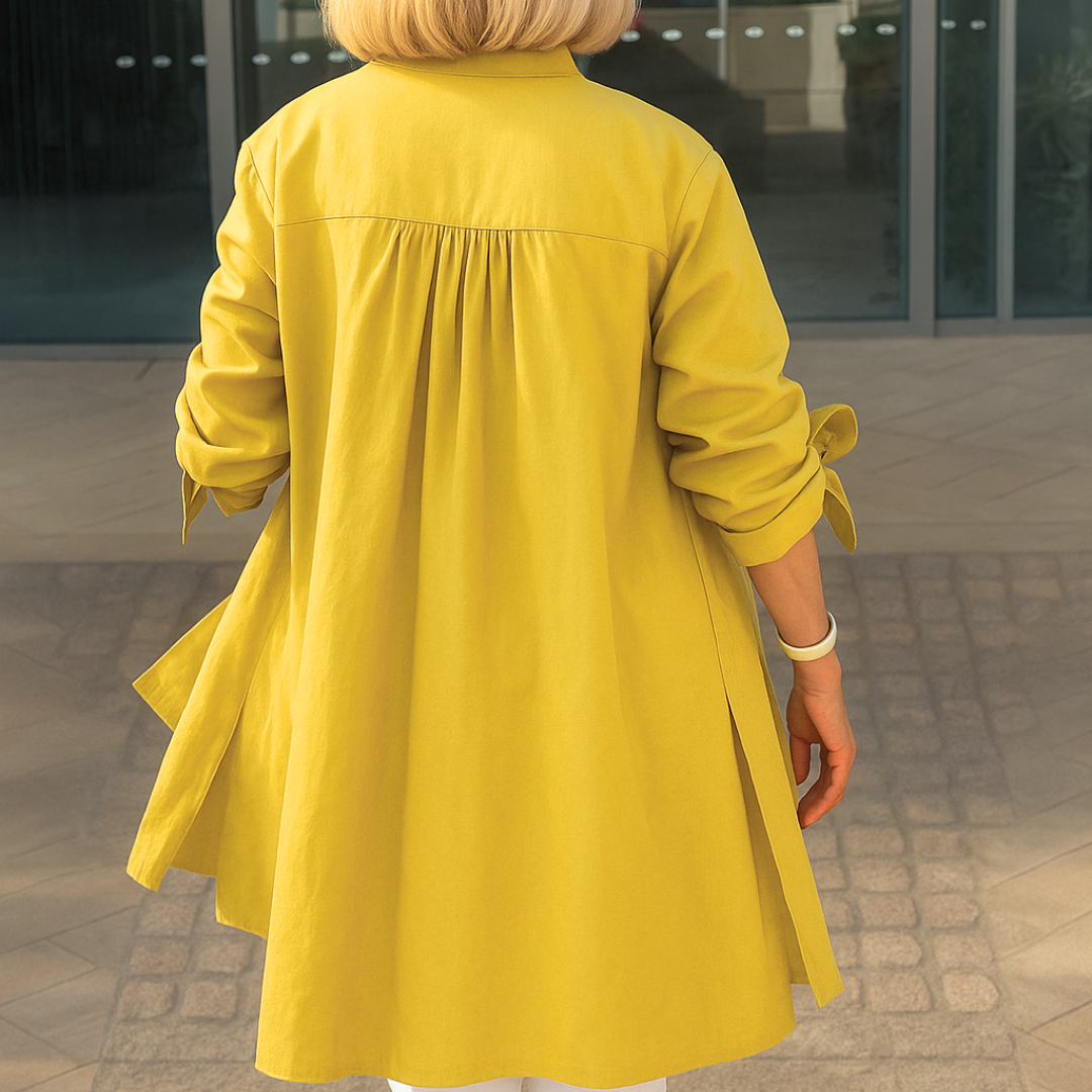 LUCINDA / TIE-SLEEVE BLOUSE
