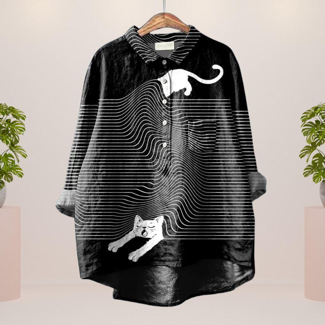 TRISHA / TRENDY PRINT SHIRT