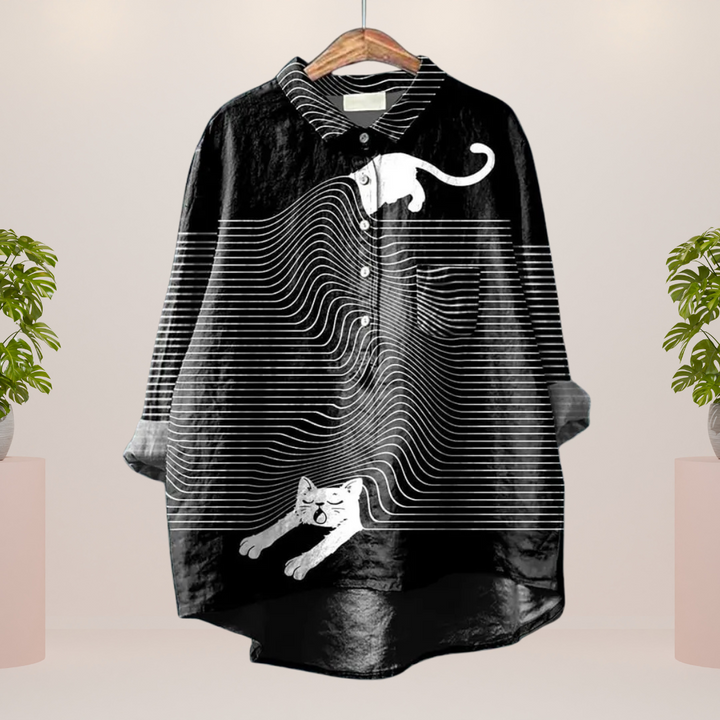 TRISHA / TRENDY PRINT SHIRT