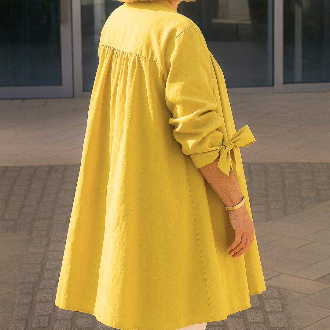 LUCINDA / TIE-SLEEVE BLOUSE
