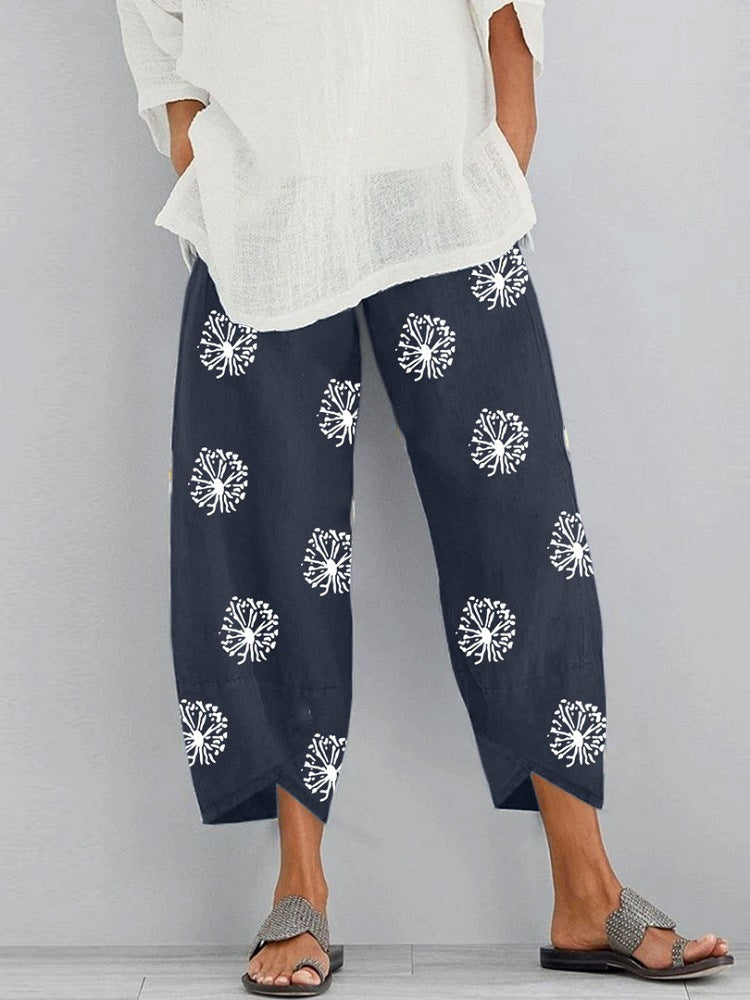 FERN / FLORAL CROP TROUSERS