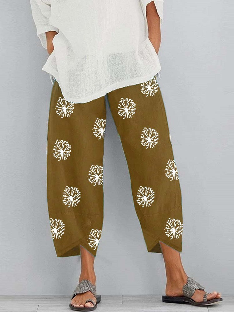 FERN / FLORAL CROP TROUSERS