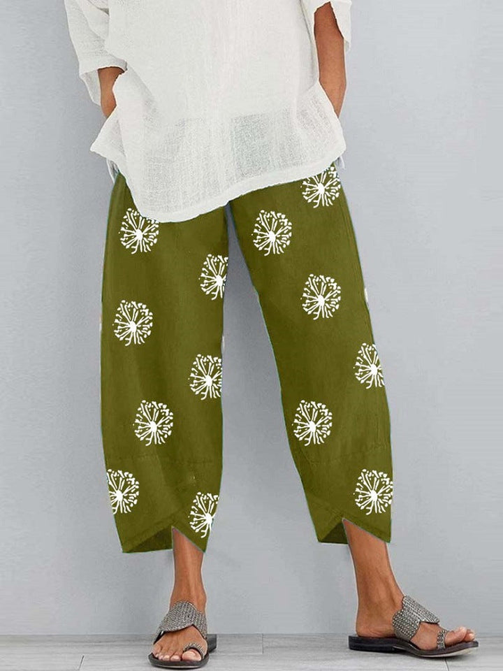 FERN / FLORAL CROP TROUSERS
