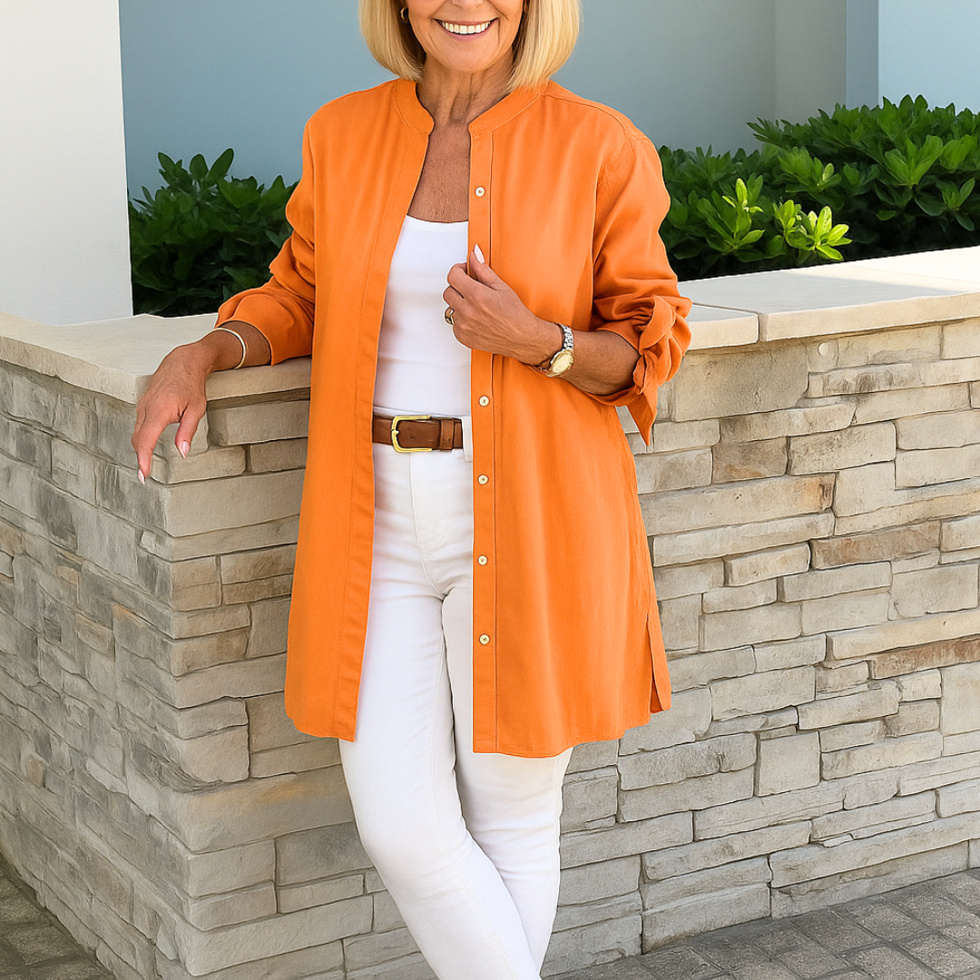 LUCINDA / TIE-SLEEVE BLOUSE