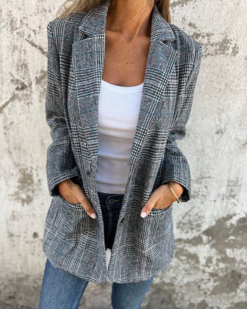 CAMILLE / CLASSIC CHECKED BLAZER