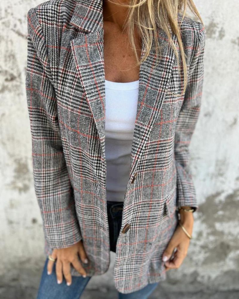 CAMILLE / CLASSIC CHECKED BLAZER