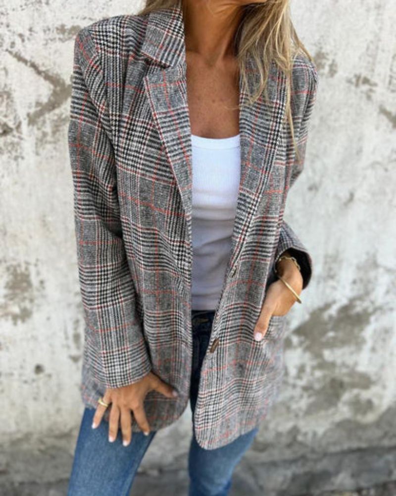 CAMILLE / CLASSIC CHECKED BLAZER