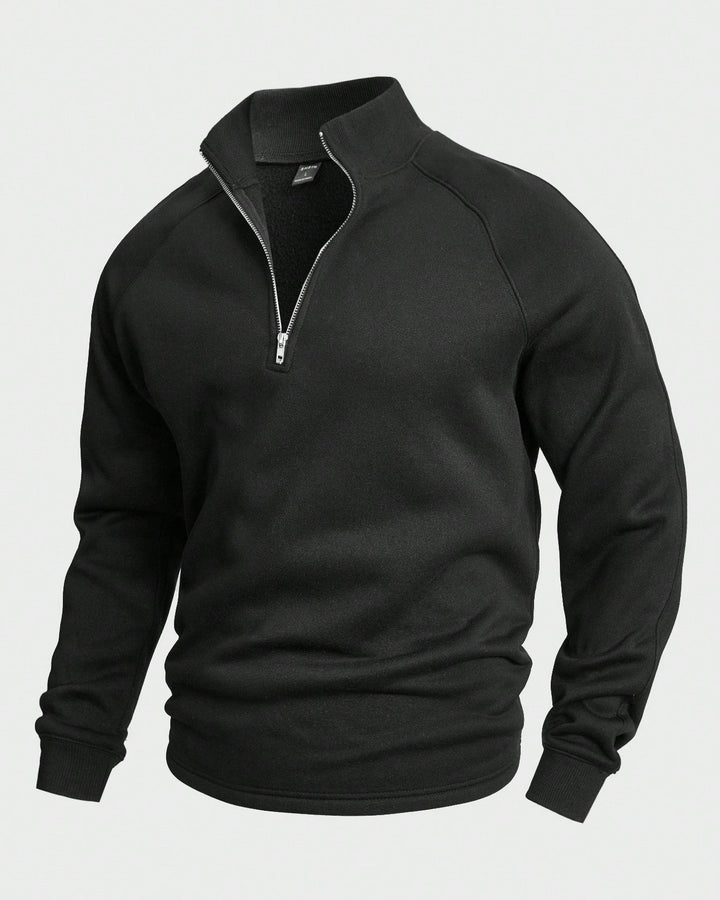 EZRA / CASUAL HALF-ZIP PULLOVER
