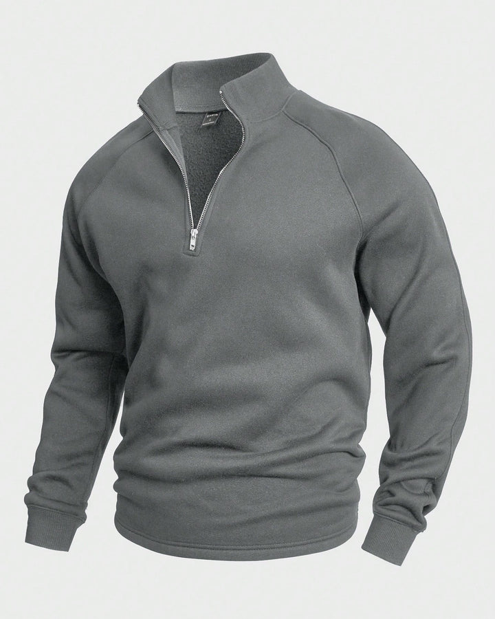 EZRA / CASUAL HALF-ZIP PULLOVER