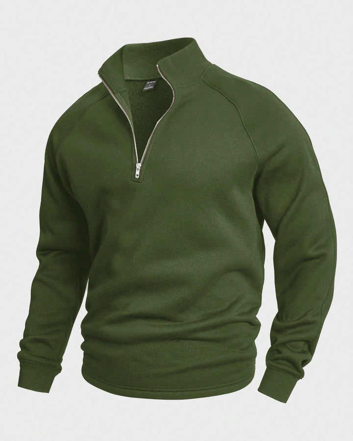 EZRA / CASUAL HALF-ZIP PULLOVER