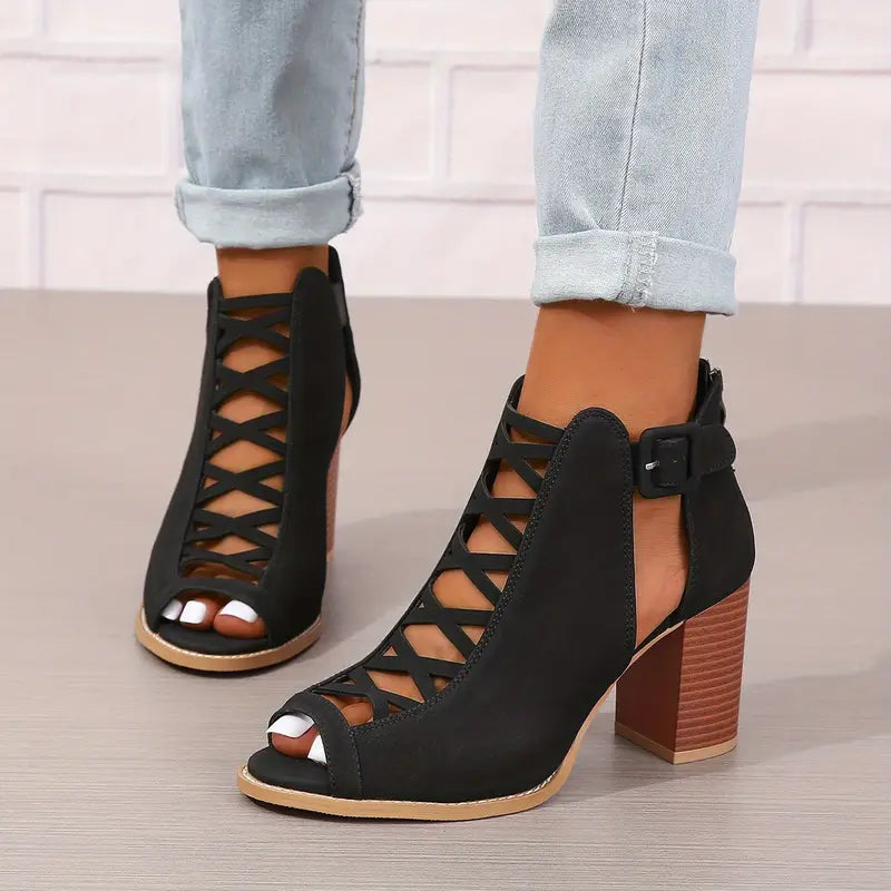 CHERRY / HEEL SANDALS