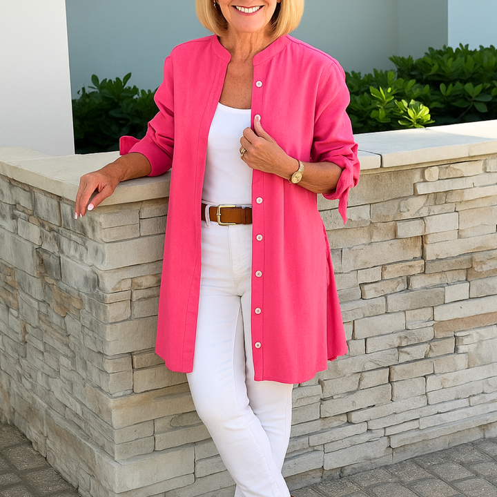 LUCINDA / TIE-SLEEVE BLOUSE