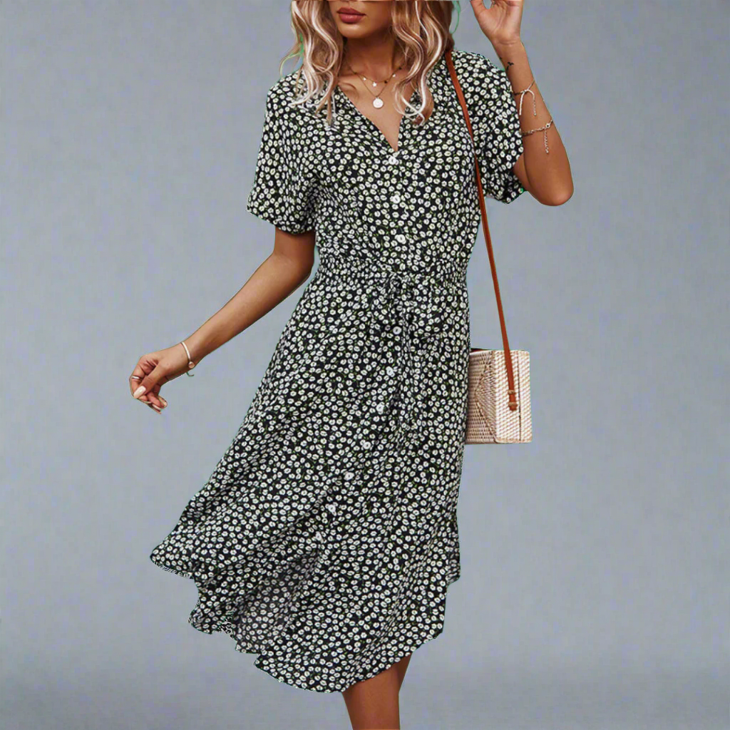 JULISSA / BELTED DRESS