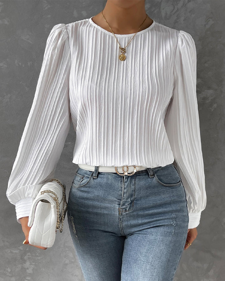 MAIKA / PLEATED BLOUSE