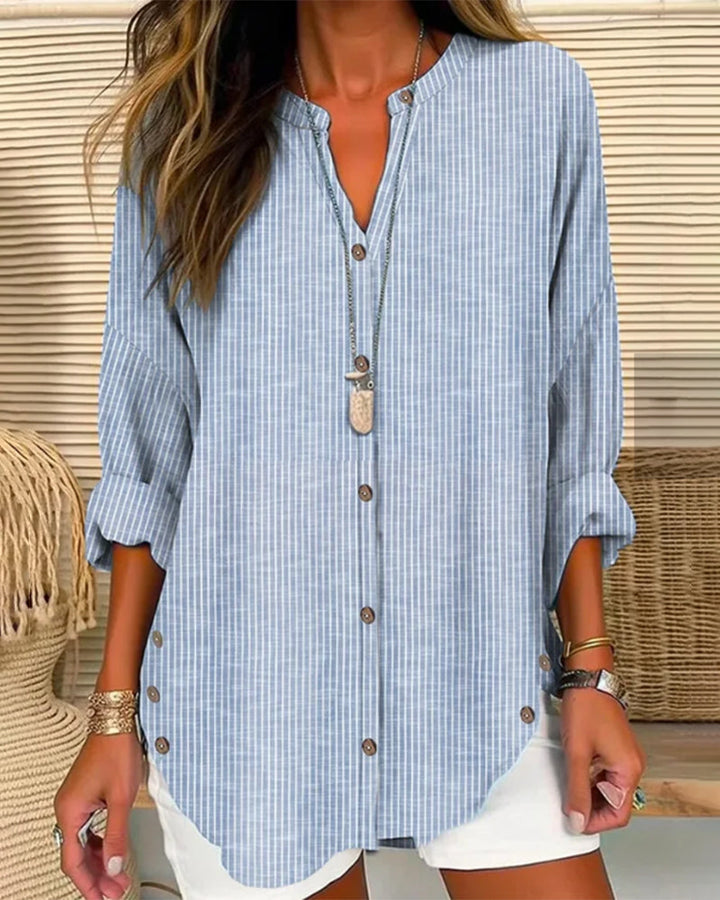 BONNIE / STRIPED OVERSIZED BLOUSE