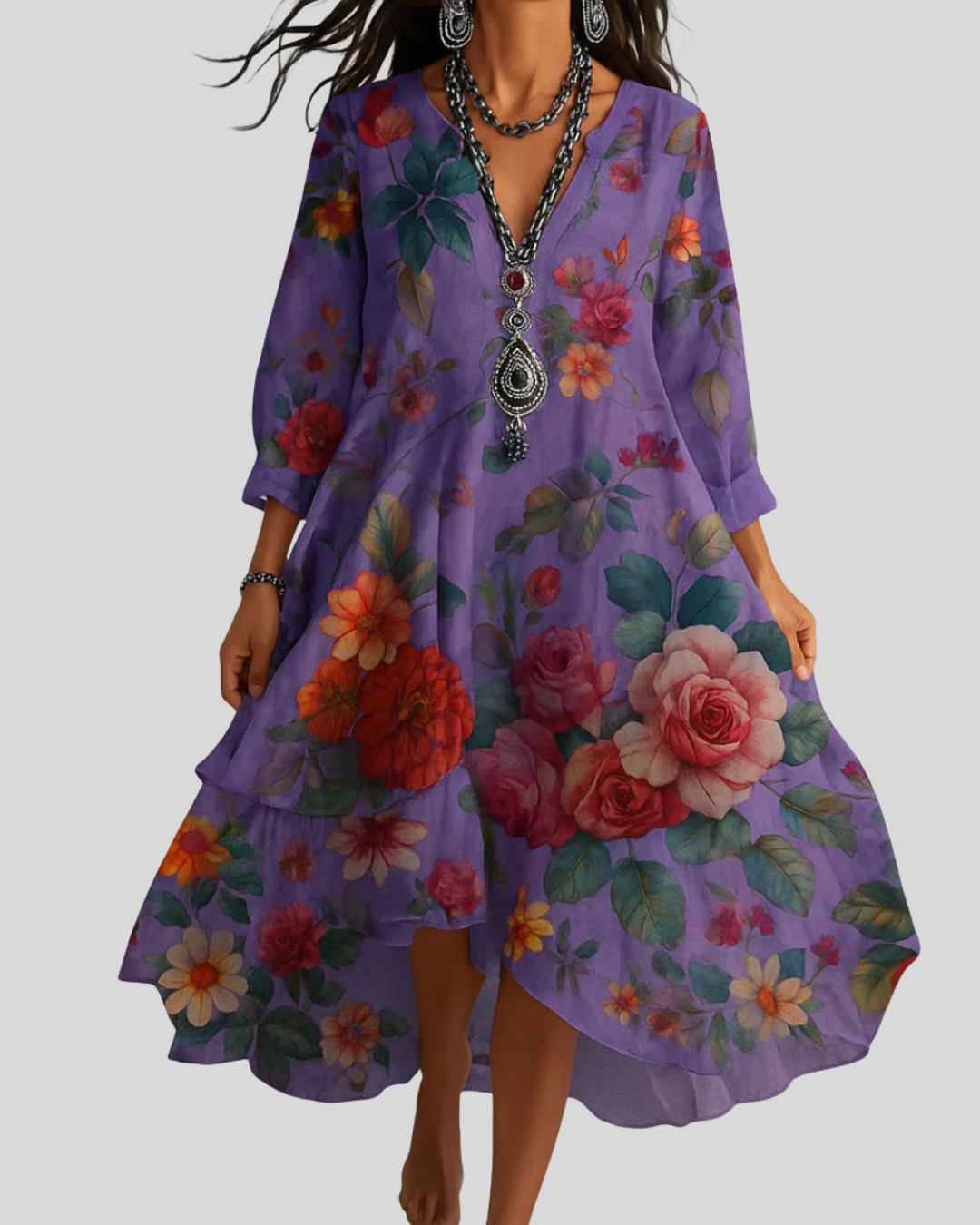 DANA / HIGH-LOW DRESS