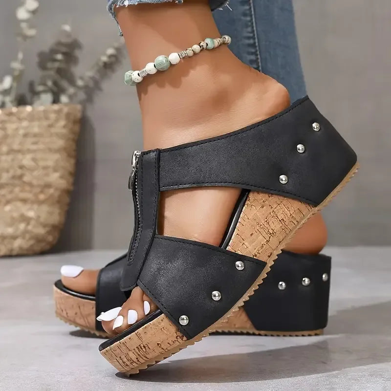 LILITH / WEDGE SANDALS