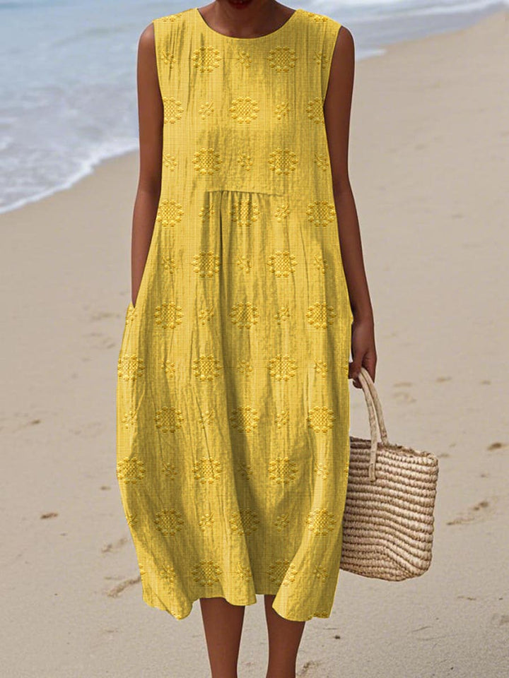 GELDA / SUMMER SLEEVELESS MIDI DRESS