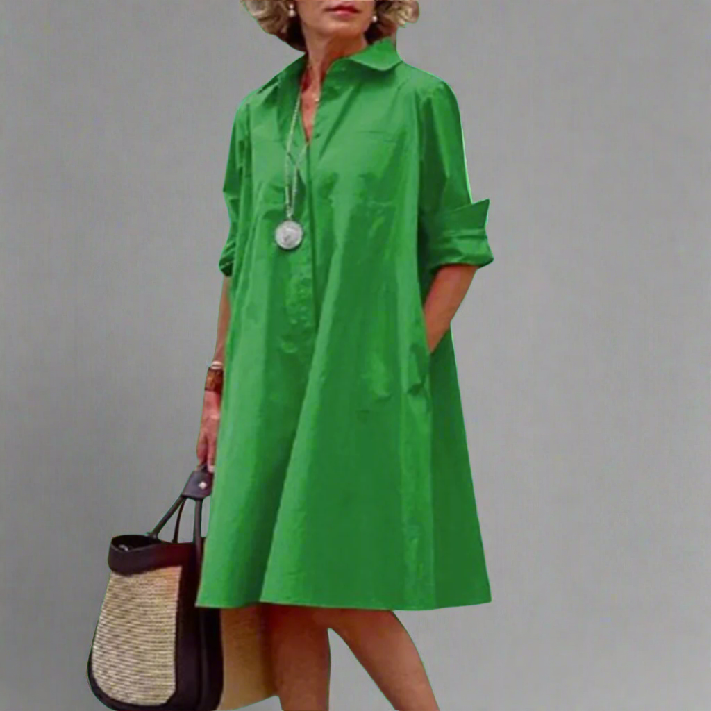 FELICIA / MID-SLEEVE DRESS
