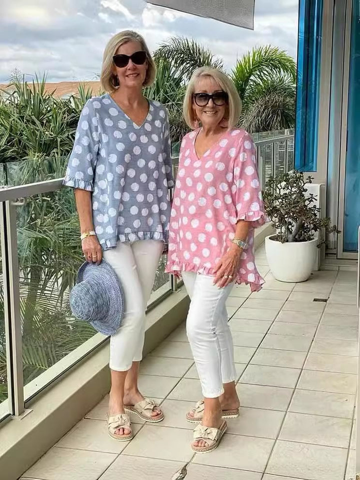 NADIA / POLKA DOT BLOUSE