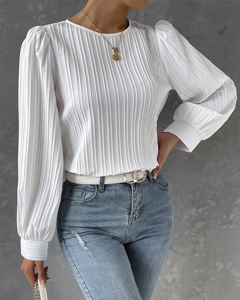 MAIKA / PLEATED BLOUSE