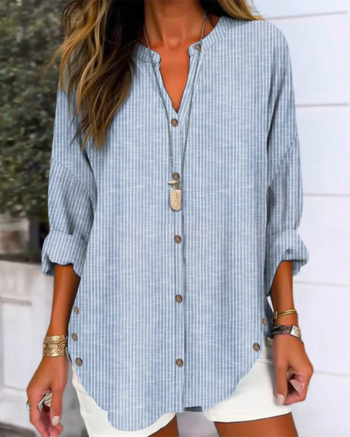 BONNIE / STRIPED OVERSIZED BLOUSE