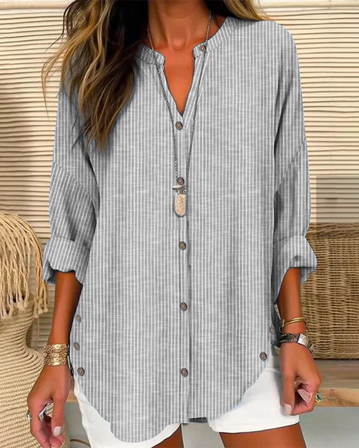 BONNIE / STRIPED OVERSIZED BLOUSE