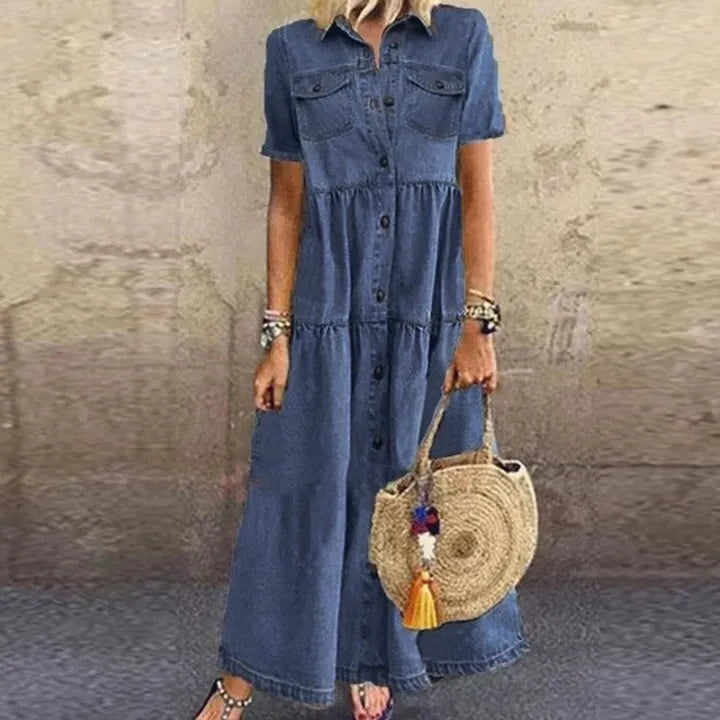 HALLIE / CASUAL SHORT SLEEVE DRESS