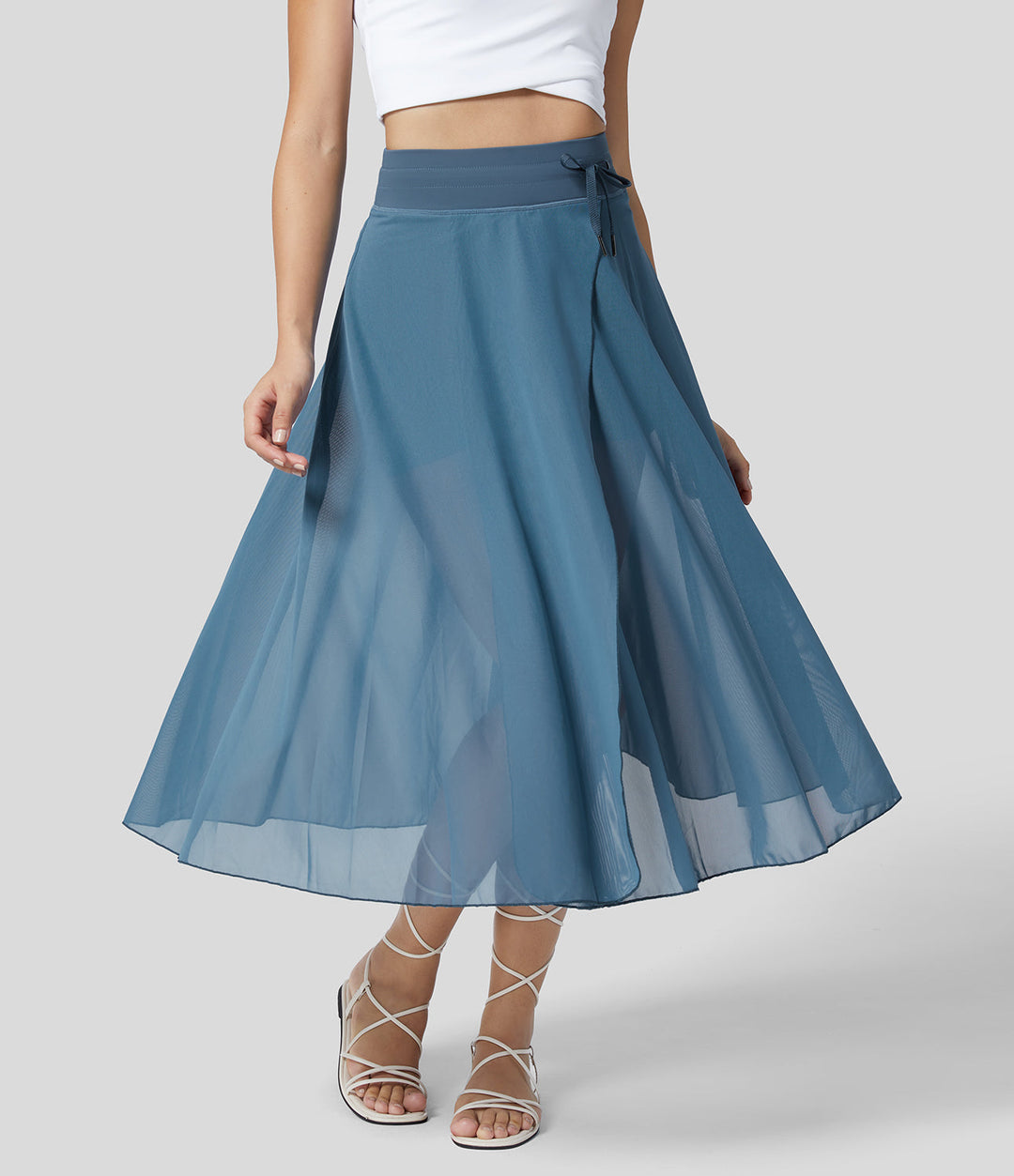 GINNY / DAY-TO-NIGHT MIDI SKIRT