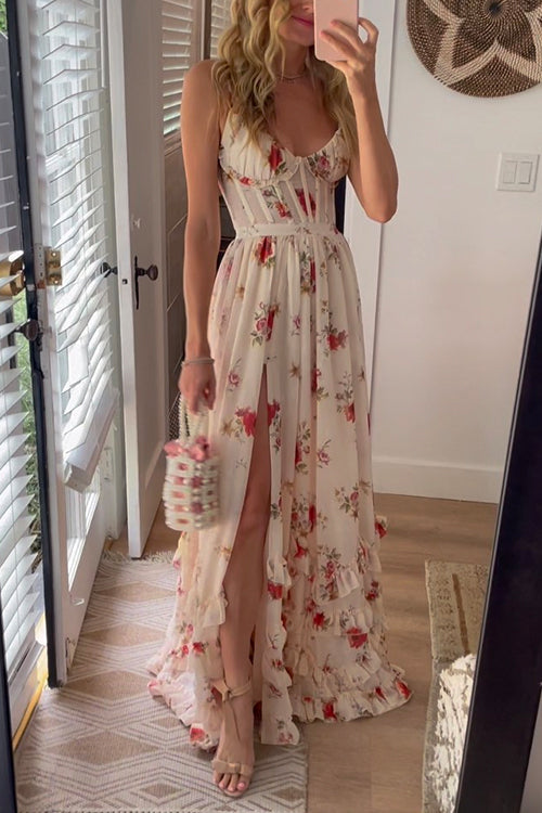 IRISELLE / FLORAL MAXI DRESS