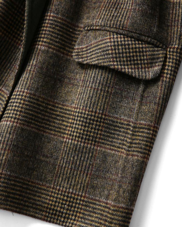 BAILEY / CLASSIC PLAID WOOL COAT