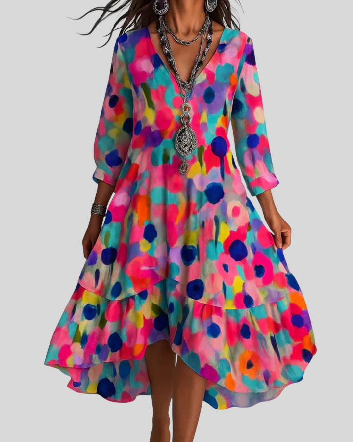 DANA / HIGH-LOW DRESS