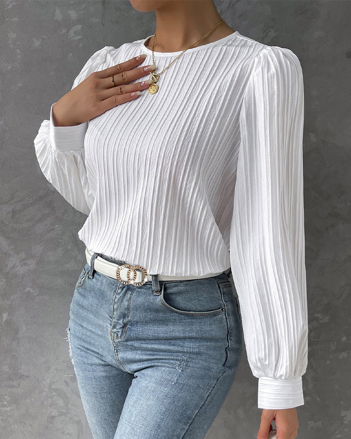 MAIKA / PLEATED BLOUSE