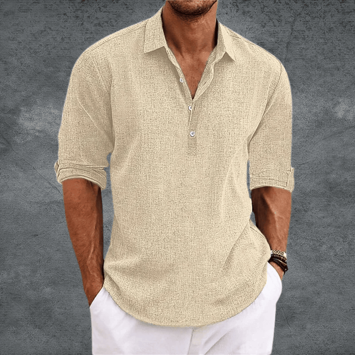 ELIJAH / LONG SLEEVE PULLOVER SHIRT