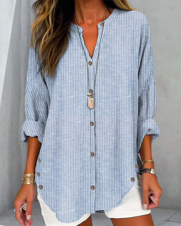 BONNIE / STRIPED OVERSIZED BLOUSE