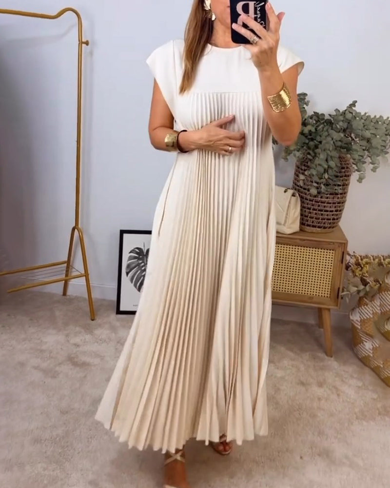SOFIA / PLEATED MAXI DRESS