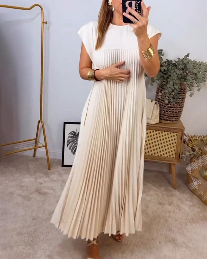 SOFIA / PLEATED MAXI DRESS
