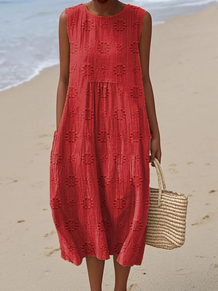 GELDA / SUMMER SLEEVELESS MIDI DRESS