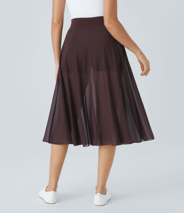 GINNY / DAY-TO-NIGHT MIDI SKIRT