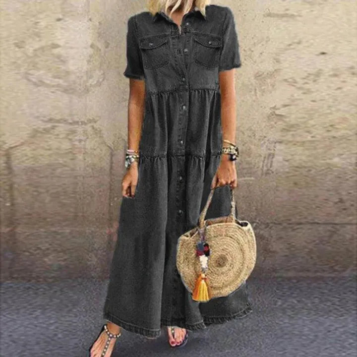 HALLIE / CASUAL SHORT SLEEVE DRESS