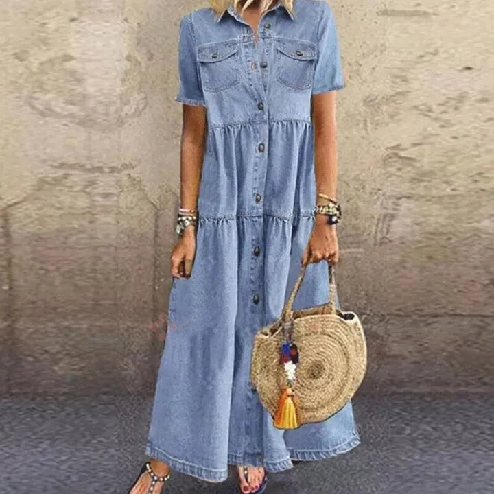HALLIE / CASUAL SHORT SLEEVE DRESS