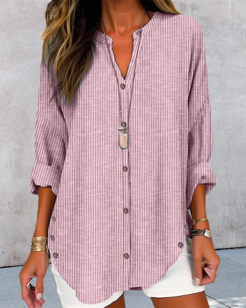 BONNIE / STRIPED OVERSIZED BLOUSE