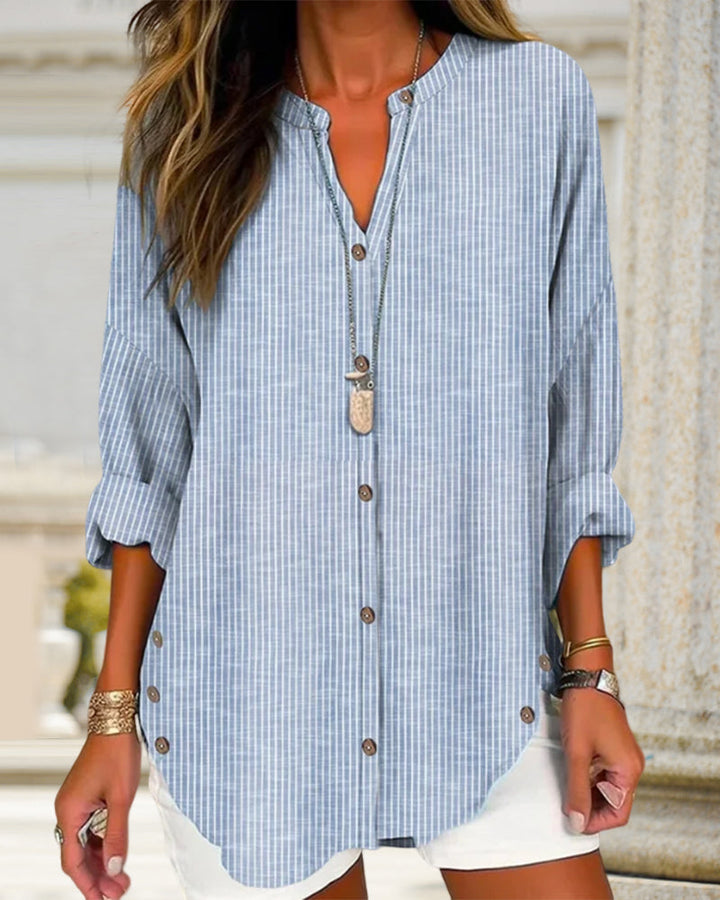 BONNIE / STRIPED OVERSIZED BLOUSE