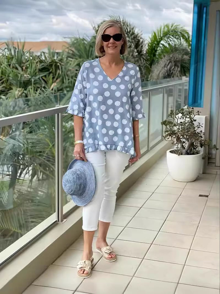 NADIA / POLKA DOT BLOUSE