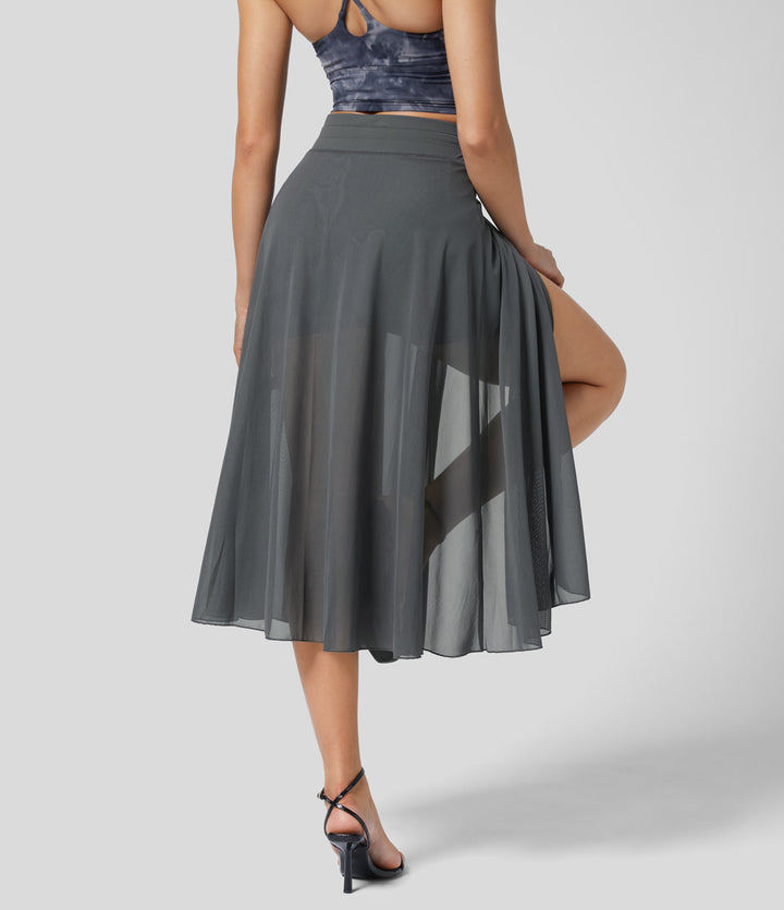 GINNY / DAY-TO-NIGHT MIDI SKIRT
