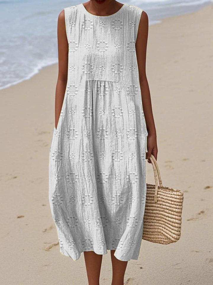 GELDA / SUMMER SLEEVELESS MIDI DRESS