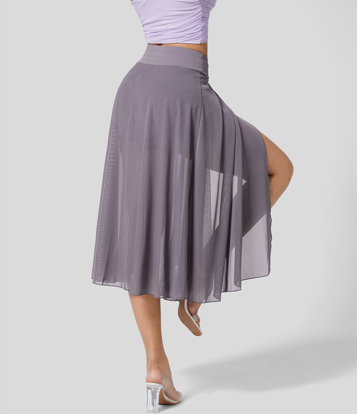GINNY / DAY-TO-NIGHT MIDI SKIRT